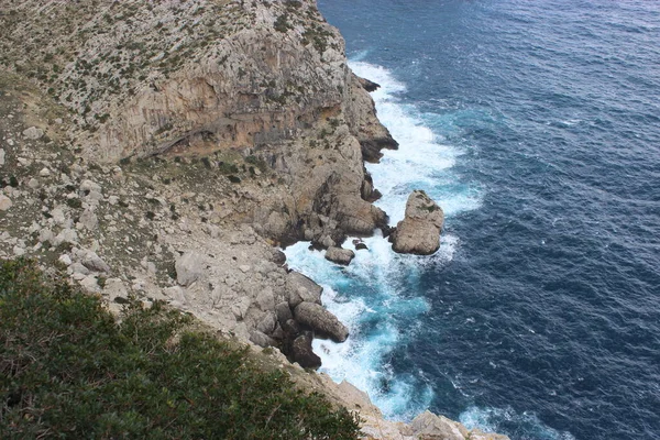 Mallorca Sziklák Cap Formentornál — Stock Fotó
