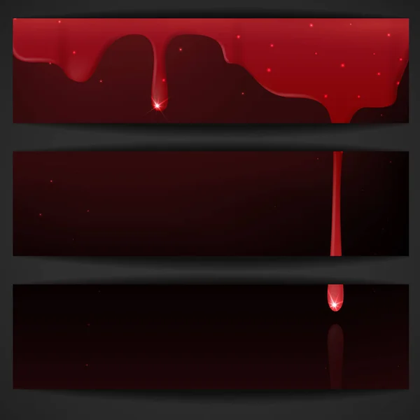 Dripping Red Blood Vector Illustration Eps — Stock Photo, Image