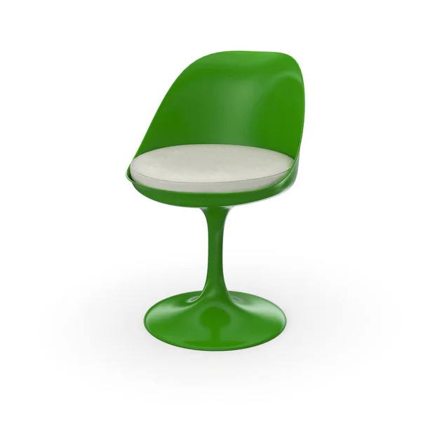 Retro Design Stol Grön Vit — Stockfoto