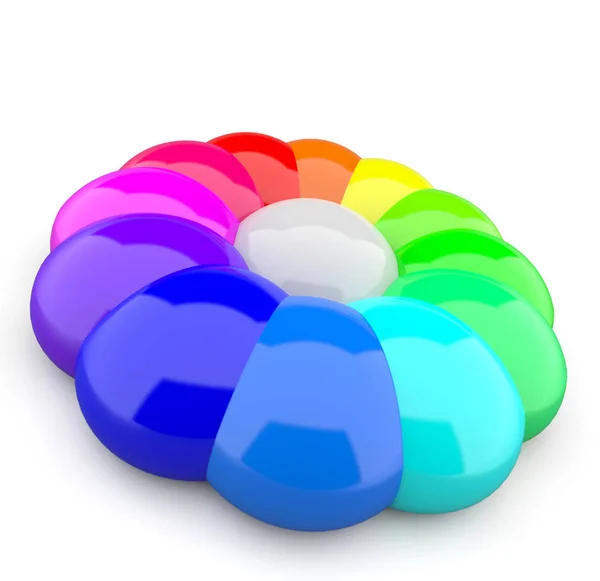 Color Circle Drops — Stock Photo, Image