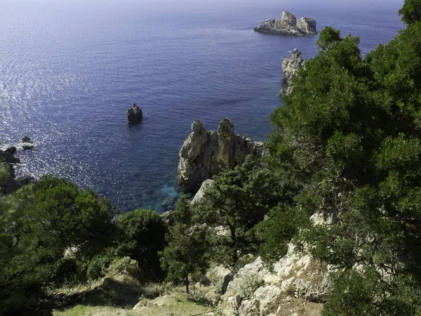 Korfu Kerkyra Unesco Óváros Világörökség — Stock Fotó