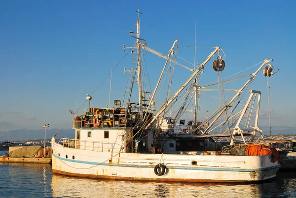 Taglierina Pesca Nel Porto — Foto Stock