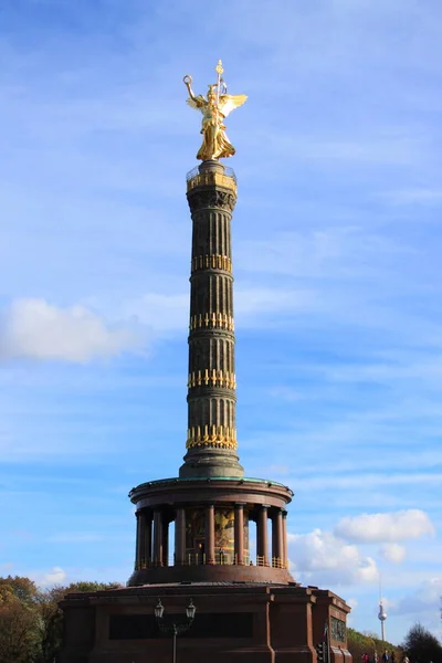 Στήλη Νίκης Στο Βερολίνο Στο Μεγάλο Αστέρι — Φωτογραφία Αρχείου