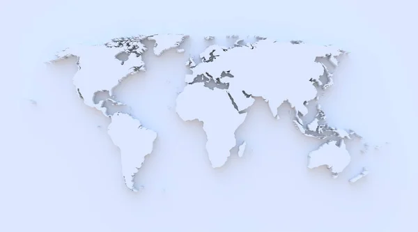Mapa Mundo Azul — Fotografia de Stock