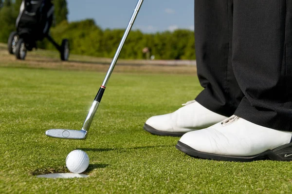 Juge Erkekleri Golf Oynar — Stok fotoğraf