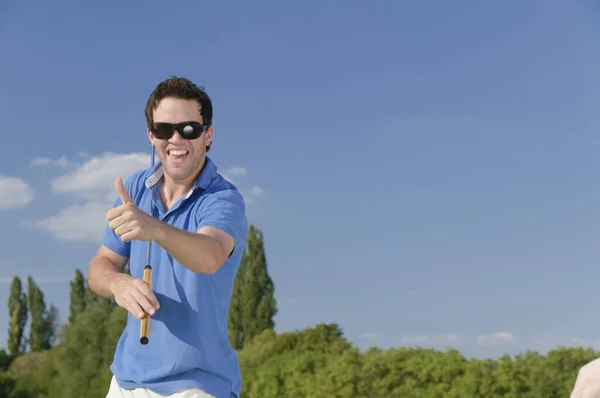 Juge Los Hombres Jugando Golf —  Fotos de Stock