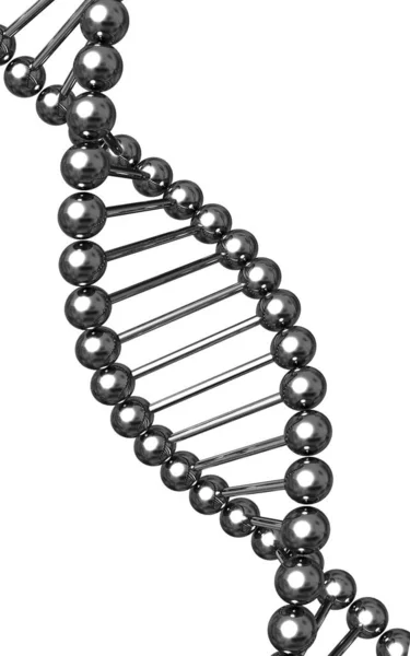 Ilustración Digital Estructura Del Adn Fondo Color — Foto de Stock