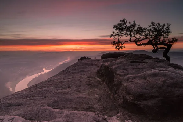 View Lilienstein — Stock Photo, Image