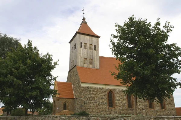 Protestantiska Kyrkan Grov Ziethen Barnim — Stockfoto