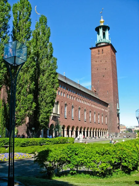 Stadhuis Kungsholmen Stockholm Zweden — Stockfoto