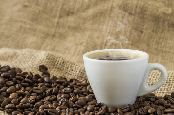 Pörkölt Kávébab Háttérben Közelről — Stock Fotó