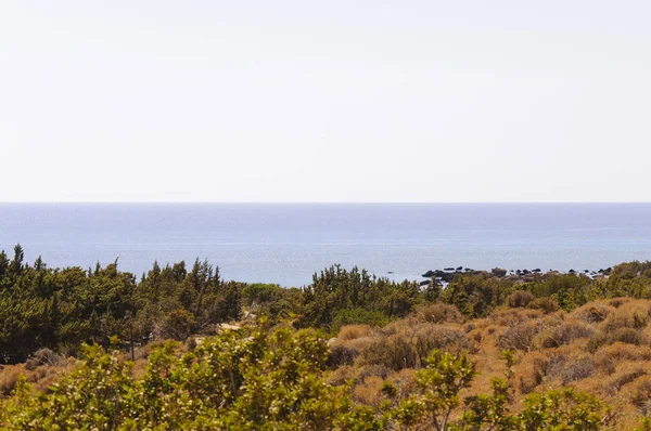 Weite Sicht Auf Den Strand Von Kedrodasos Insel Kreta Griechenland — Stockfoto