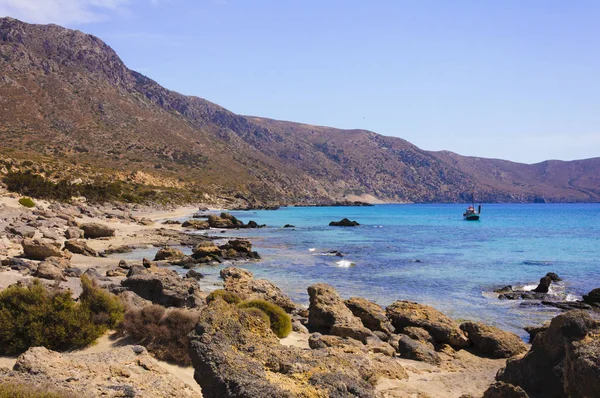 Bred Utsikt Över Kedrodasos Stranden Kreta Grekland — Stockfoto