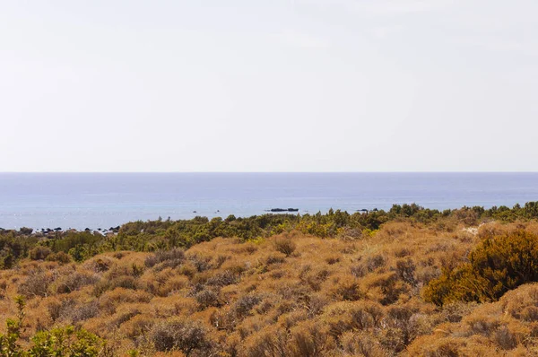 Wide View Kedrodasos Beach Island Crete Greece — Stock Photo, Image