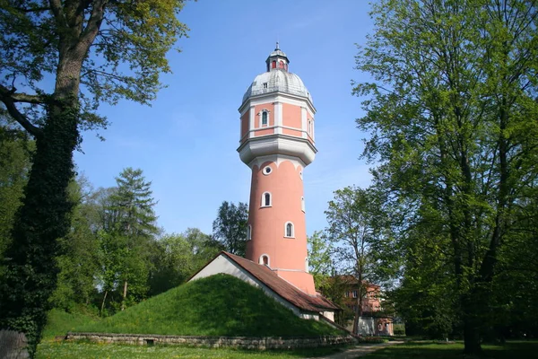 Bahnhof Rathenow Und Wasserturm — Stockfoto