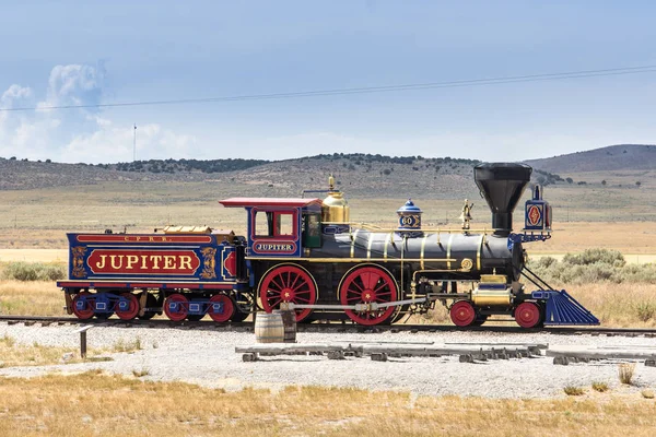 Locomotiva Vapor Livre Durante Dia — Fotografia de Stock