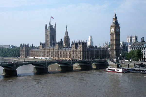 Parlamentets Och Westminster Abbeys Hus London Förenade Kungariket — Stockfoto