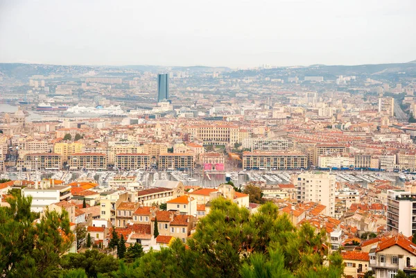 Vista Sulla Città Marsiglia Francia — Foto Stock