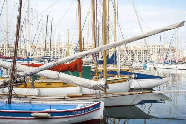 Λιμάνι Λιμάνι Vieux Της Μασσαλίας Γαλλία — Φωτογραφία Αρχείου
