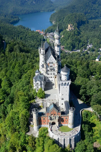 Вид Воздуха Замок Нойштайн Баварии — стоковое фото