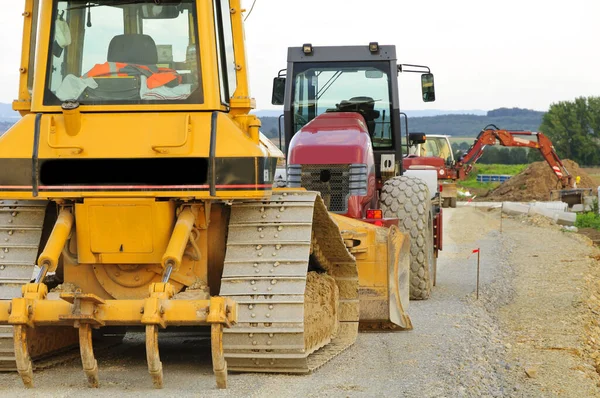 Different Construction Road Construction Site — Stock Photo, Image