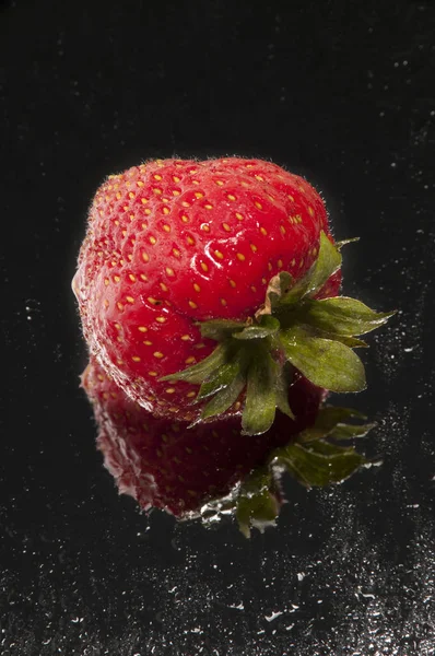 Frutas Fresa Fragaria Estudio — Foto de Stock