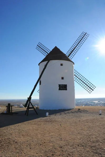 Spain Windmill Mancha Cervantes Don Quijote — Stockfoto