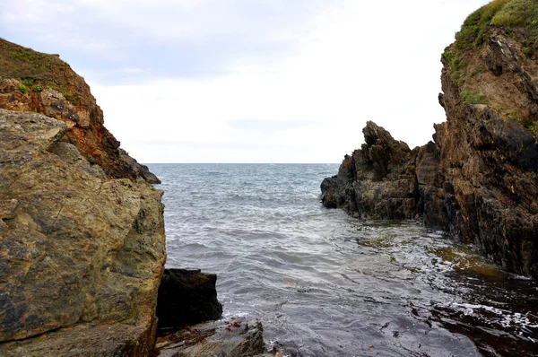 Breton Atlantik Kıyıları Poldou Yakınlarında — Stok fotoğraf