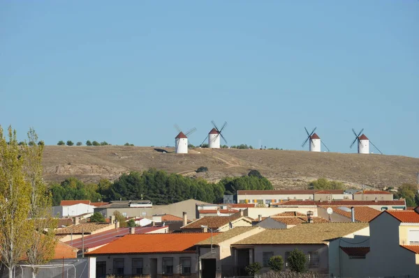 Spain Windmill Mancha Cervantes Don Quijote — стоковое фото