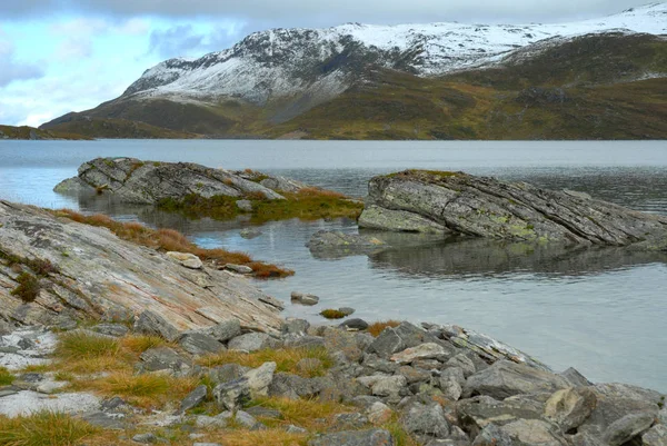 Noruega Sobre Paisagem Natural Fundo — Fotografia de Stock