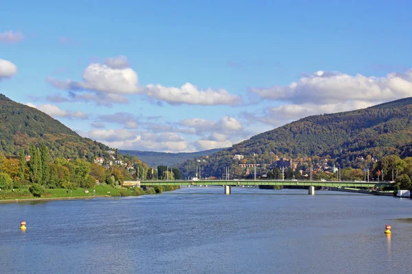 View Wehrsteg Wieblingen Ernst Walz Bridge Heidelberg — Stock Photo, Image