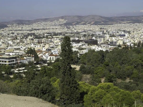 Athen Ist Die Hauptstadt Griechenlands Lag Auch Herzen Des Antiken — Stockfoto