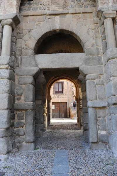 Toledo Spain Facades Door City Gate Castilla Mancha — стокове фото