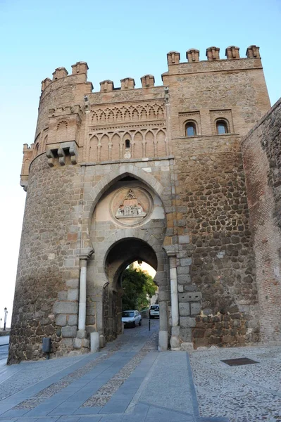 Toledo Espagne Façades Porte Portail Ville Castilla Mancha — Photo