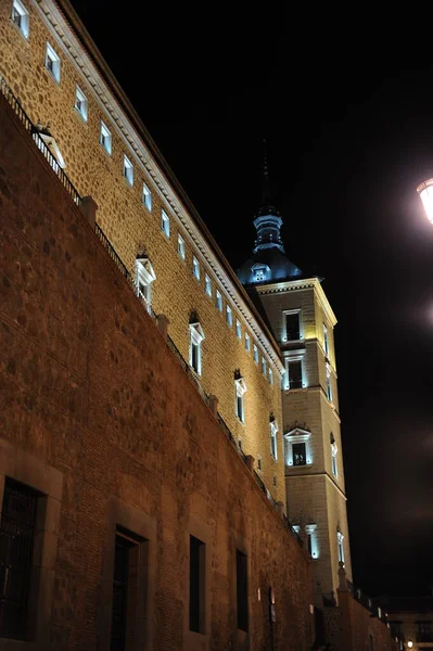 Toledo España Fachadas Alcazar Puerta Puerta Castilla Mancha — Foto de Stock