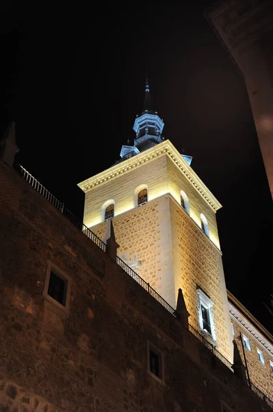 Toledo Hiszpanie Fasady Alkazar Drzwi Brama Castilla Mancha — Zdjęcie stockowe