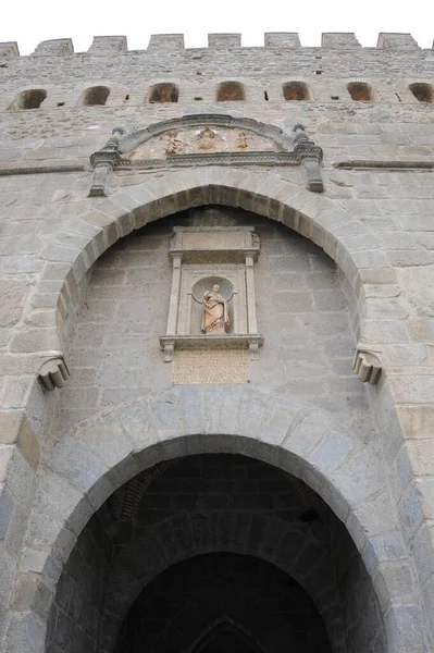Toledo Spain Facades Door City Gate Castilla Mancha — Stock Photo, Image