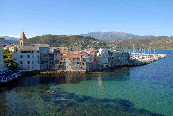 Porto Città Santo Fiorente Corsica — Foto Stock