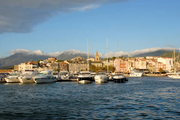 Porto Città Santo Fiorente Corsica — Foto Stock