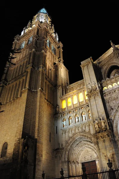 Toledo Spanien Fassaden Kathedrale — Stockfoto