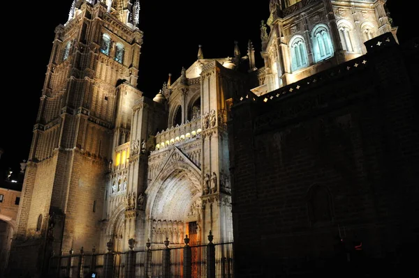 Toledo Spanien Fassaden Kathedrale — Stockfoto