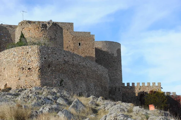 Yel Değirmeni Binalı Manzaralı Manzara — Stok fotoğraf