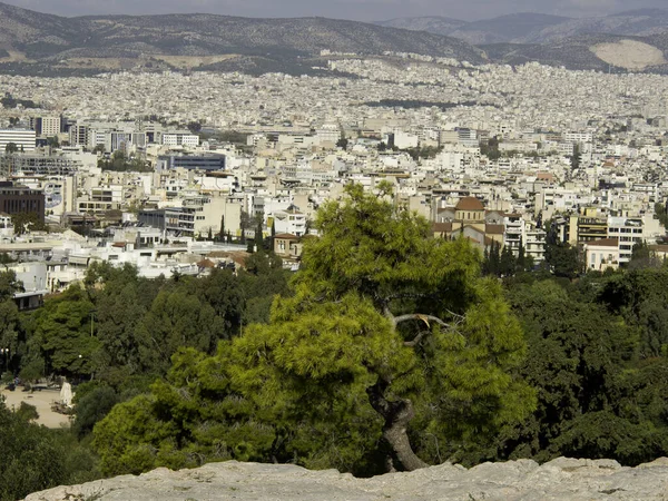 Blick Auf Die Stadt Athens Griechenland — Stockfoto