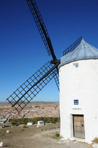 Spanien Windmühle Provinz Toledo Kastilien Mancha — Stockfoto