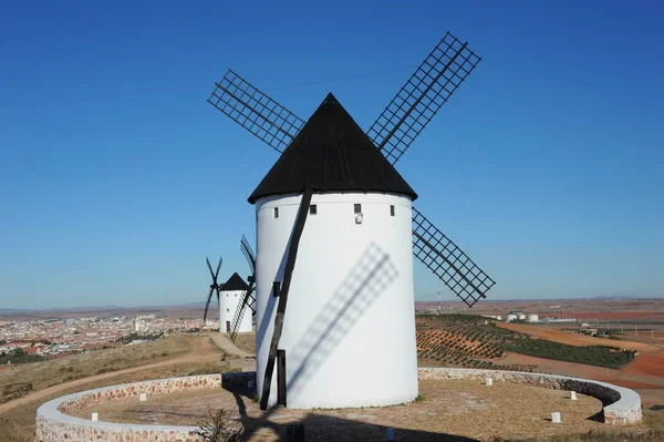 Espanha Moinho Vento Província Toledo Castela Mancha — Fotografia de Stock