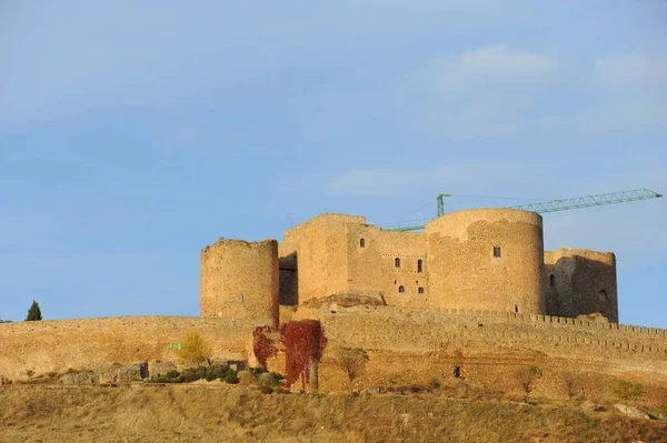Spanien Konsumegra Väderkvarn Burg — Stockfoto