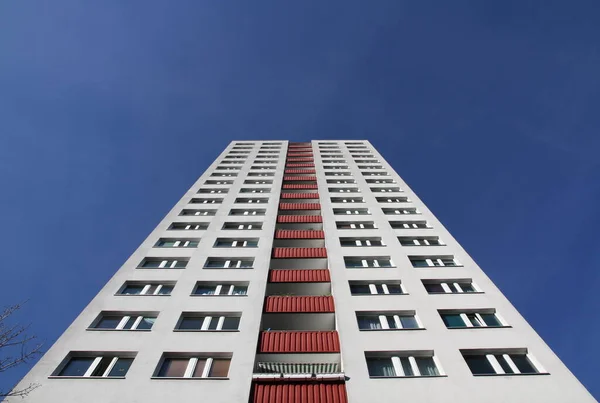 Naturskön Stadsutsikt Över Moderna Skyskrapor Fasad — Stockfoto