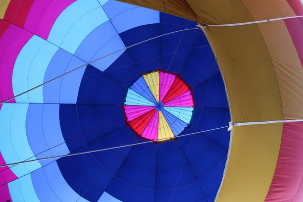 Blaues Muster Eines Heißluftballons — Stockfoto