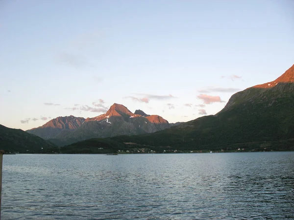 Paysage Marin Dans Les Îles Lofoten Norvège — Photo