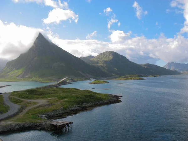 Paisagem Nas Ilhas Lofoten Noruega — Fotografia de Stock